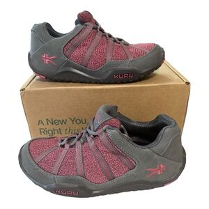 KURU Chicane Shoes Womens 8.5 Wide Slate Gray Rose Pink Trail Sneakers Comfort